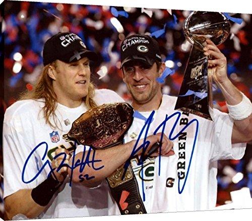 Floating Canvas Wall Art:   Rodgers & Matthews Championship Belt Autograph Print Floating Canvas - Football FSP - Floating Canvas   