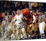 Floating Canvas Wall Art: Coach Pete Carroll - USC Trojans Autograph Print Floating Canvas - College Football FSP - Floating Canvas   
