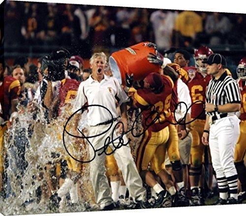 Canvas Wall Art:   Coach Pete Carroll - USC Trojans Autograph Print Canvas - College Football FSP - Canvas   