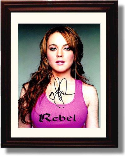 Framed Lindsay Lohan Autograph Promo Print Framed Print - Movies FSP - Framed   