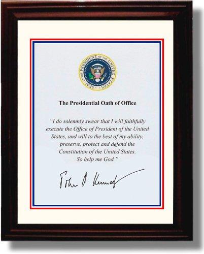 Unframed John F Kennedy Autograph Promo Print - Presidential Oath of Office Unframed Print - History FSP - Unframed   