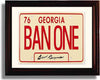 8x10 Framed Burt Reynolds Autograph Promo Print - Ban One Plate - Smokey and The Bandit Framed Print - Movies FSP - Framed   