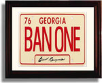 8x10 Framed Burt Reynolds Autograph Promo Print - Ban One Plate - Smokey and The Bandit Framed Print - Movies FSP - Framed   