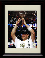 Unframed Aaron Rodgers - Green Bay Packers Autograph Promo Print - SB Trophy Unframed Print - Pro Football FSP - Unframed   