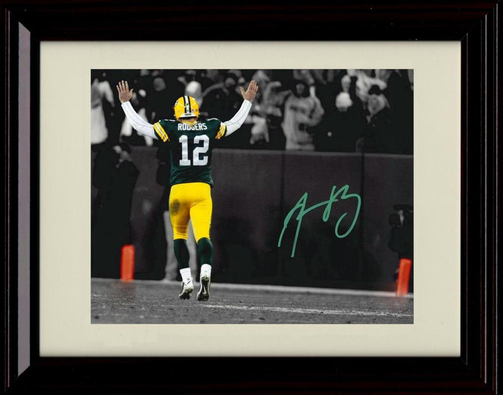 Unframed Aaron Rodgers - Green Bay Packers Autograph Promo Print - TD Arms Unframed Print - Pro Football FSP - Unframed   