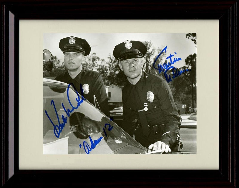 16x20 Framed Adam 12 Cast Autograph Promo Print - Landscape Gallery Print - Television FSP - Gallery Framed   