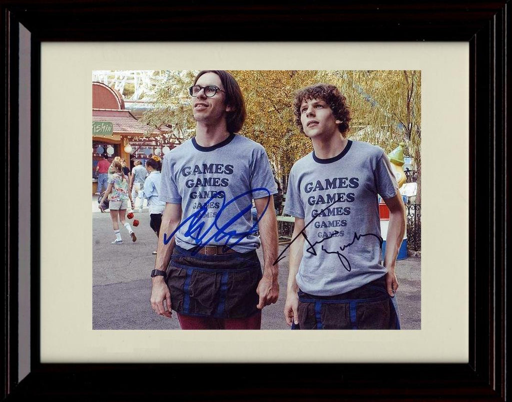 16x20 Framed Adventureland Cast Autograph Promo Print - Landscape Gallery Print - Movies FSP - Gallery Framed   