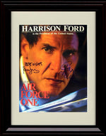 8x10 Framed Air Force One Autograph Promo Print - Harrison Ford And Cast Framed Print - Movies FSP - Framed   