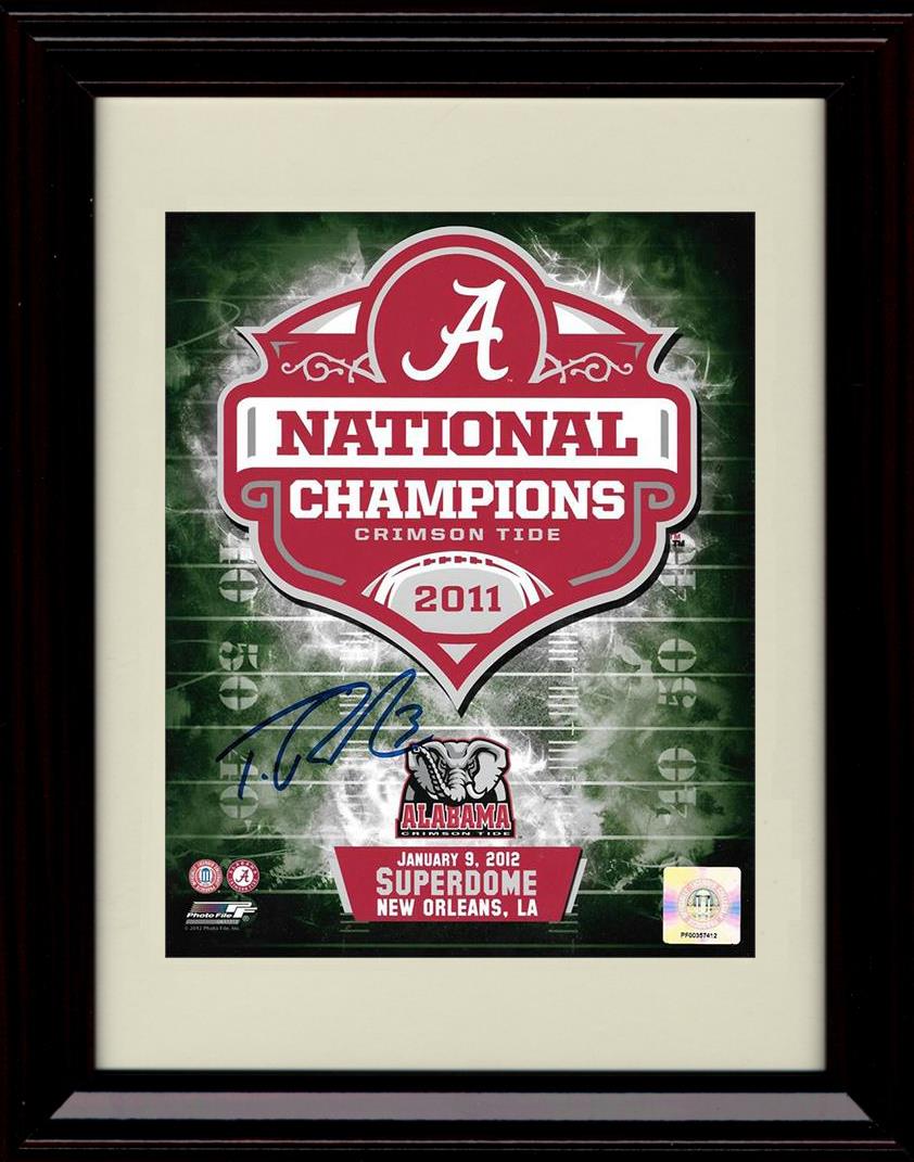 Framed 8x10 2012 National Champions Autograph Promo Print - Alabama Crimson Tide Framed Print - College Football FSP - Framed   