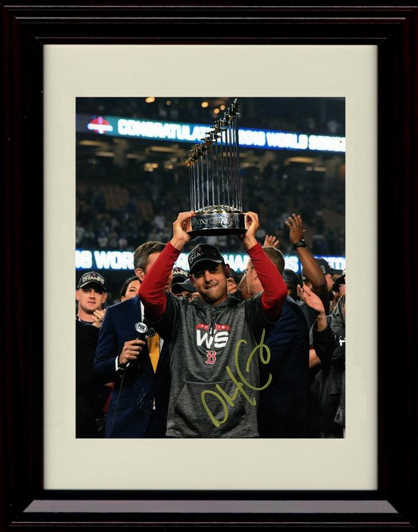 Framed 8x10 Alex Cora - World Series Champions - Boston Red Sox Autograph Replica Print Framed Print - Baseball FSP - Framed   
