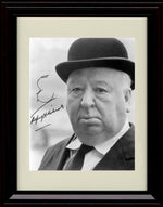 8x10 Framed Alfred Hitchcock Autograph Promo Print - Hat Framed Print - Movies FSP - Framed   