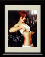 8x10 Framed Alyson Hannigan Autograph Promo Print - Torso Pose Framed Print - Movies FSP - Framed   