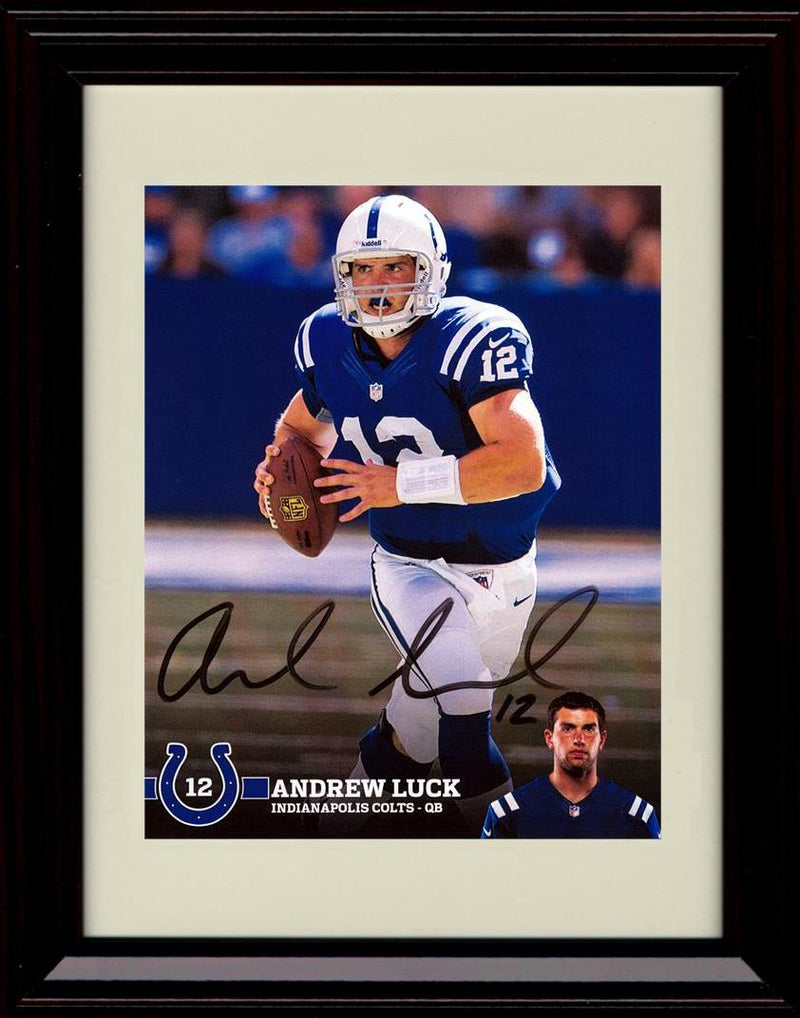 Unframed Andrew Luck - Indianapolis Colts Autograph Promo Print - Card Style Photo Unframed Print - Pro Football FSP - Unframed   