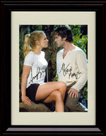 16x20 Framed Anna Paquin and Stephen Moyer Autograph Promo Print - Portrait Gallery Print - Television FSP - Gallery Framed   
