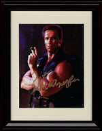 8x10 Framed Arnold Schwarzenegger Autograph Promo Print - Commando Framed Print - Movies FSP - Framed   
