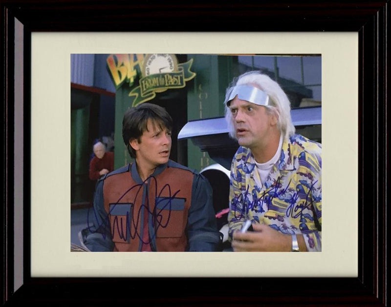 Framed Back to the Future Autograph Promo Print - Back From The Past Framed Print - Movies FSP - Framed   