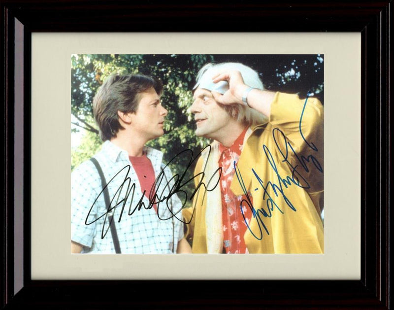 8x10 Framed Back to the Future Cast Autograph Promo Print - Landscape Framed Print - Movies FSP - Framed   