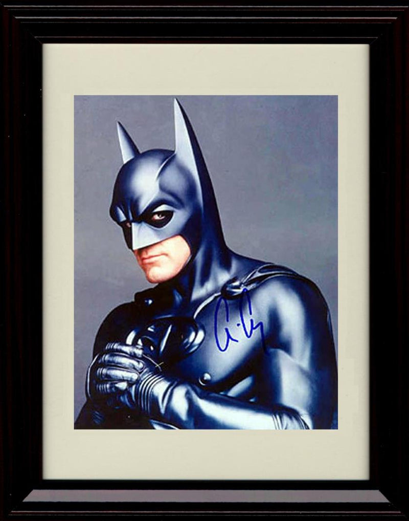 8x10 Framed Batman Autograph Promo Print - George Clooney Framed Print - Movies FSP - Framed   