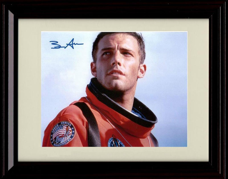 8x10 Framed Ben Affleck Autograph Promo Print - Armageddon Framed Print - Movies FSP - Framed   