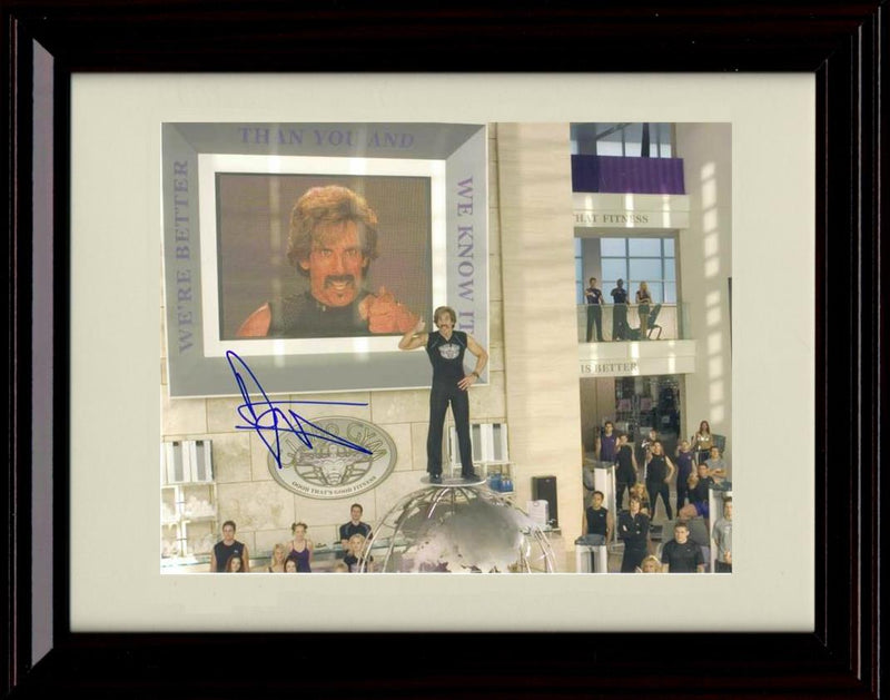 8x10 Framed Ben Stiller Autograph Promo Print - Dodgeball Globe Framed Print - Movies FSP - Framed   