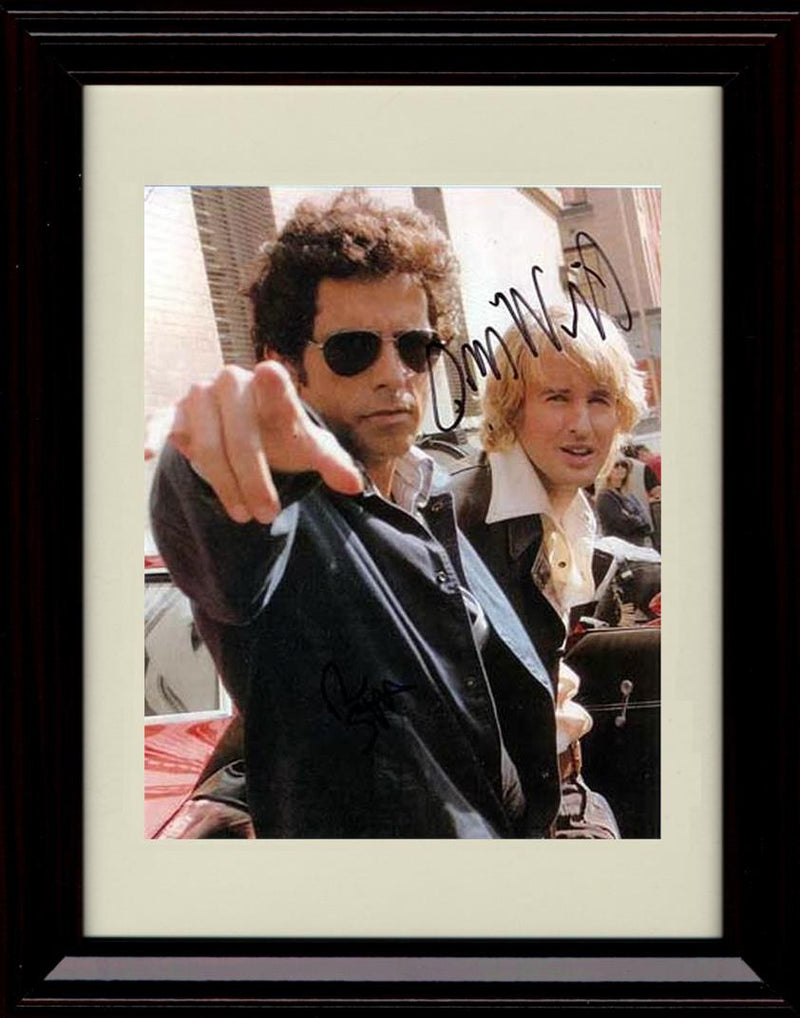 8x10 Framed Ben Stiller and Owen Wilson Autograph Promo Print - Starsky and Hutch Framed Print - Movies FSP - Framed   
