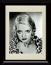 8x10 Framed Bette Davis Autograph Promo Print - Leopard Print Framed Print - Movies FSP - Framed   
