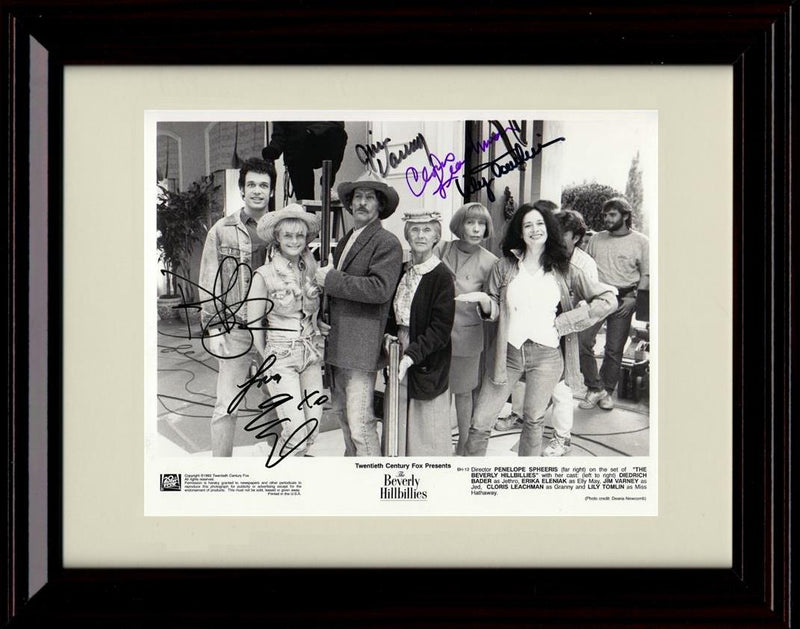 Framed Beverly Hillbillies Cast Autograph Promo Print - Landscape Framed Print - Television FSP - Framed   