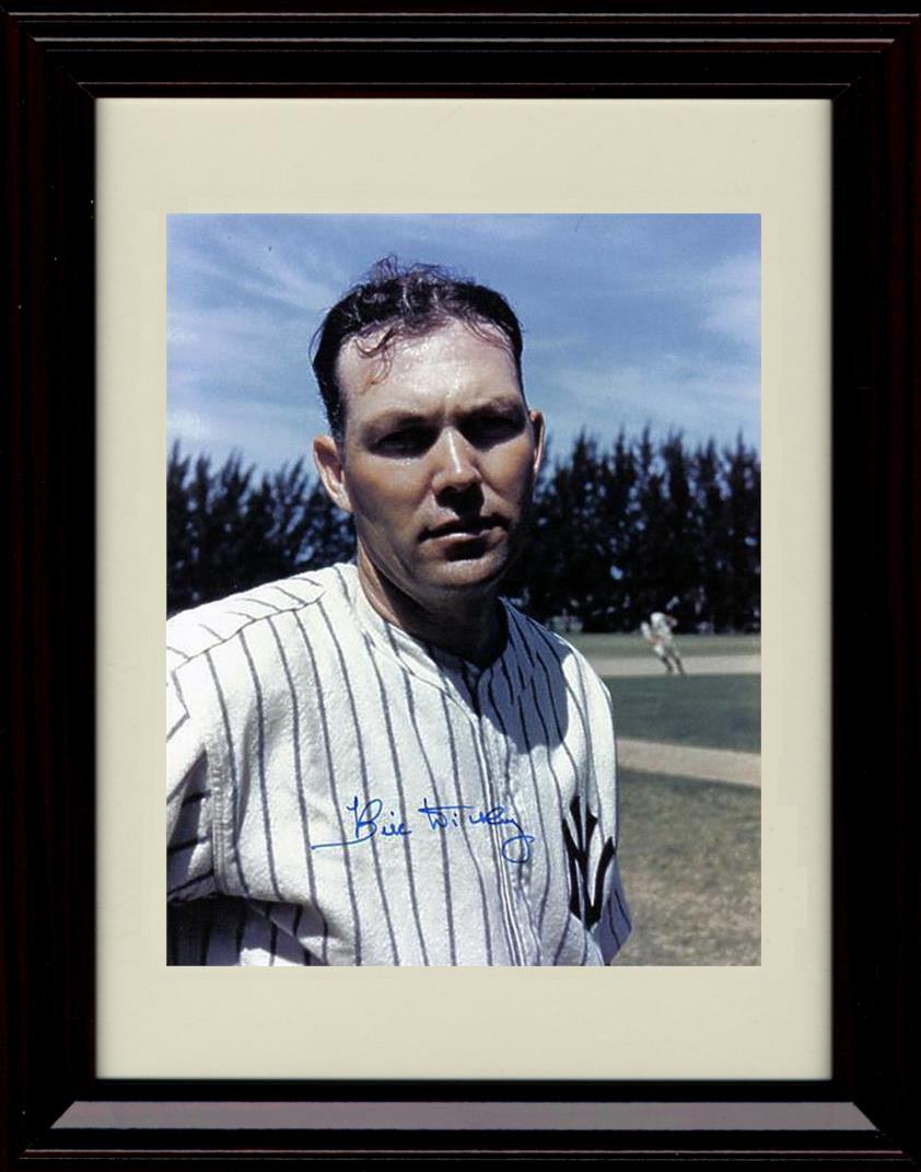 Framed 8x10 Bill Dickey - Close Up - New York Yankees Autograph Replica Print Framed Print - Baseball FSP - Framed   