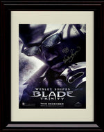 8x10 Framed Blade Trinity Autograph Promo Print - Wesley Snipes Framed Print - Movies FSP - Framed   