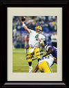 16x20 Framed Brett Favre - Green Bay Packers Autograph Promo Print - Passing With Stats Gallery Print - Pro Football FSP - Gallery Framed   