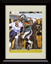 8x10 Framed Brian Rolle - Philadelphia Eagles Autograph Promo Print - Evading The Tackle Framed Print - Pro Football FSP - Framed   