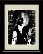 8x10 Framed Bridget Fonda Autograph Promo Print - Black and White Close Up Framed Print - Movies FSP - Framed   