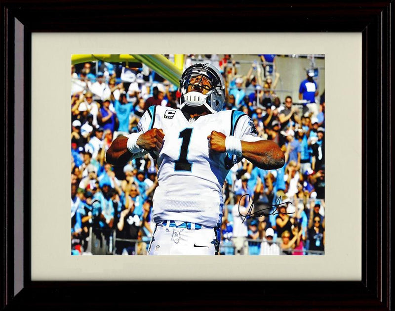 16x20 Framed Cam Newton - Carolina Panthers Autograph Promo Print - Fists Gallery Print - Pro Football FSP - Gallery Framed   