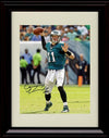 8x10 Framed Carson Wentz - Philadelphia Eagles Autograph Promo Print - Passing Framed Print - Pro Football FSP - Framed   