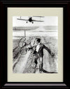 8x10 Framed Cary Grant Autograph Promo Print - Running From Plane Framed Print - Movies FSP - Framed   