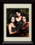 Framed Charmed Cast Autograph Promo Print - Portrait Framed Print - Television FSP - Framed   