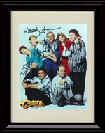 8x10 Framed Cheers Cast Autograph Promo Print - Portrait Framed Print - Television FSP - Framed   