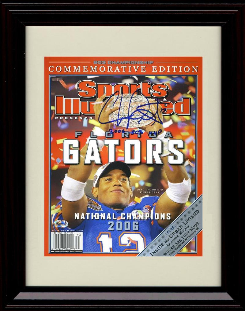 Unframed Chris Leak Autograph Promo Print - Florida Gators- National Champions Sports Illustrated Unframed Print - College Football FSP - Unframed   