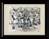 8x10 Framed Purple People Eaters The Line - Minnesota Vikings Autograph Promo Print - Page Eller Marshall and Larsen Framed Print - Pro Football FSP - Framed   