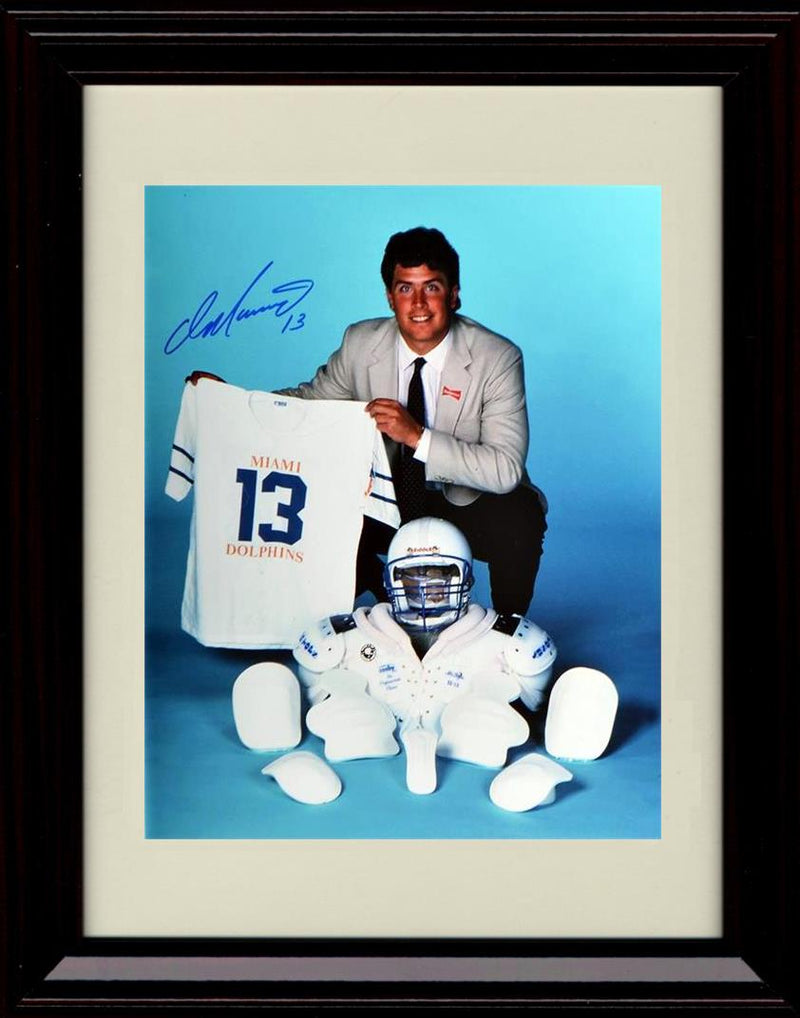 16x20 Framed Dan Marino - Miami Dolphins Autograph Promo Print - Jersey And Gear Gallery Print - Pro Football FSP - Gallery Framed   