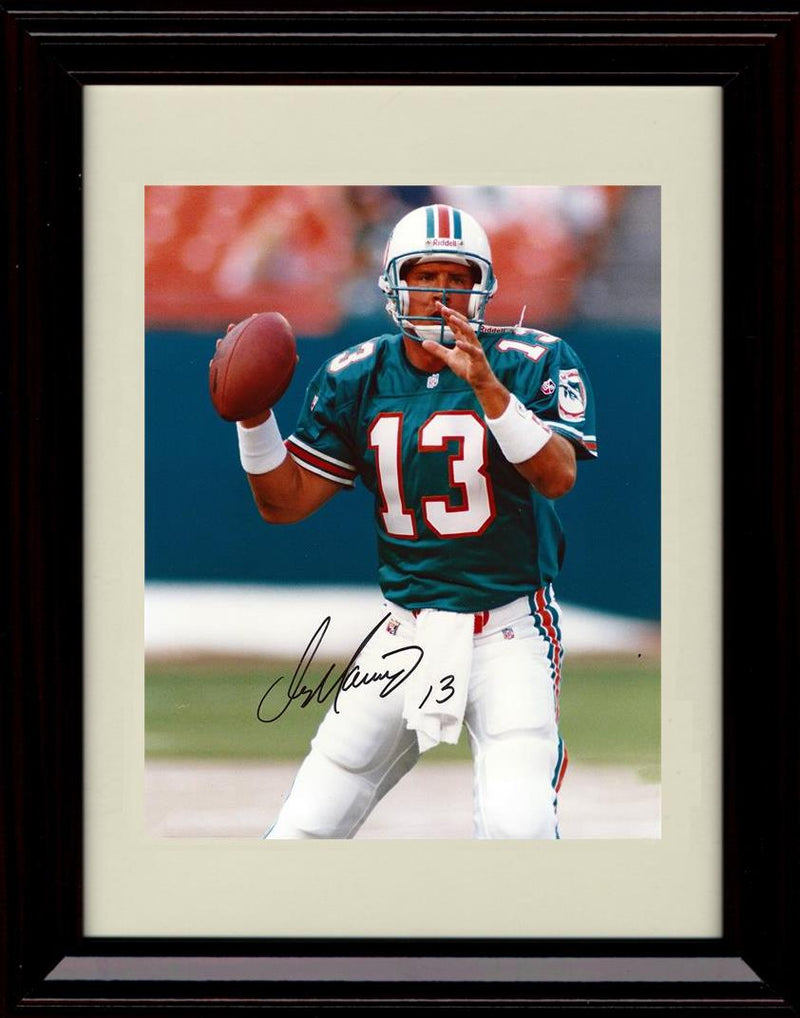 16x20 Framed Dan Marino - Miami Dolphins Autograph Promo Print - Ready To Pass Gallery Print - Pro Football FSP - Gallery Framed   