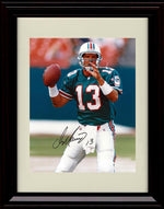 8x10 Framed Dan Marino - Miami Dolphins Autograph Promo Print - Ready To Pass Framed Print - Pro Football FSP - Framed   