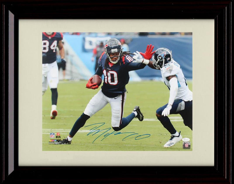 16x20 Framed DeAndre Hopkins - Houston Texans Autograph Promo Print - Running The Ball Gallery Print - Pro Football FSP - Gallery Framed   