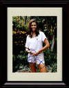 8x10 Framed Denise Richards Autograph Promo Print - Blue Bay White Outfit Framed Print - Movies FSP - Framed   