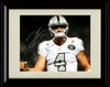 16x20 Framed Derek Carr - Oakland Raiders Autograph Promo Print - Fist With Dark Background Gallery Print - Pro Football FSP - Gallery Framed   