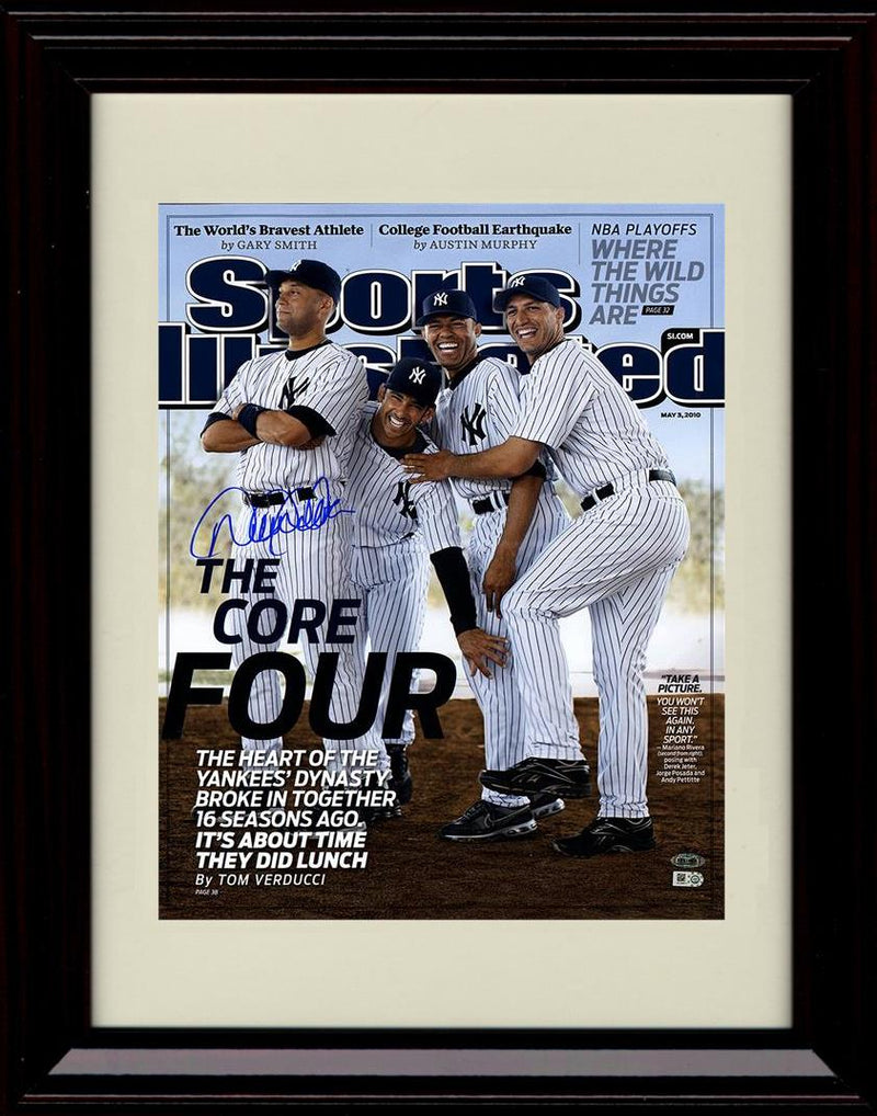 Unframed Derek Jeter - Sports Illustrated The Core Four Jeter Signed - New York Yankees Autograph Replica Print Unframed Print - Baseball FSP - Unframed   