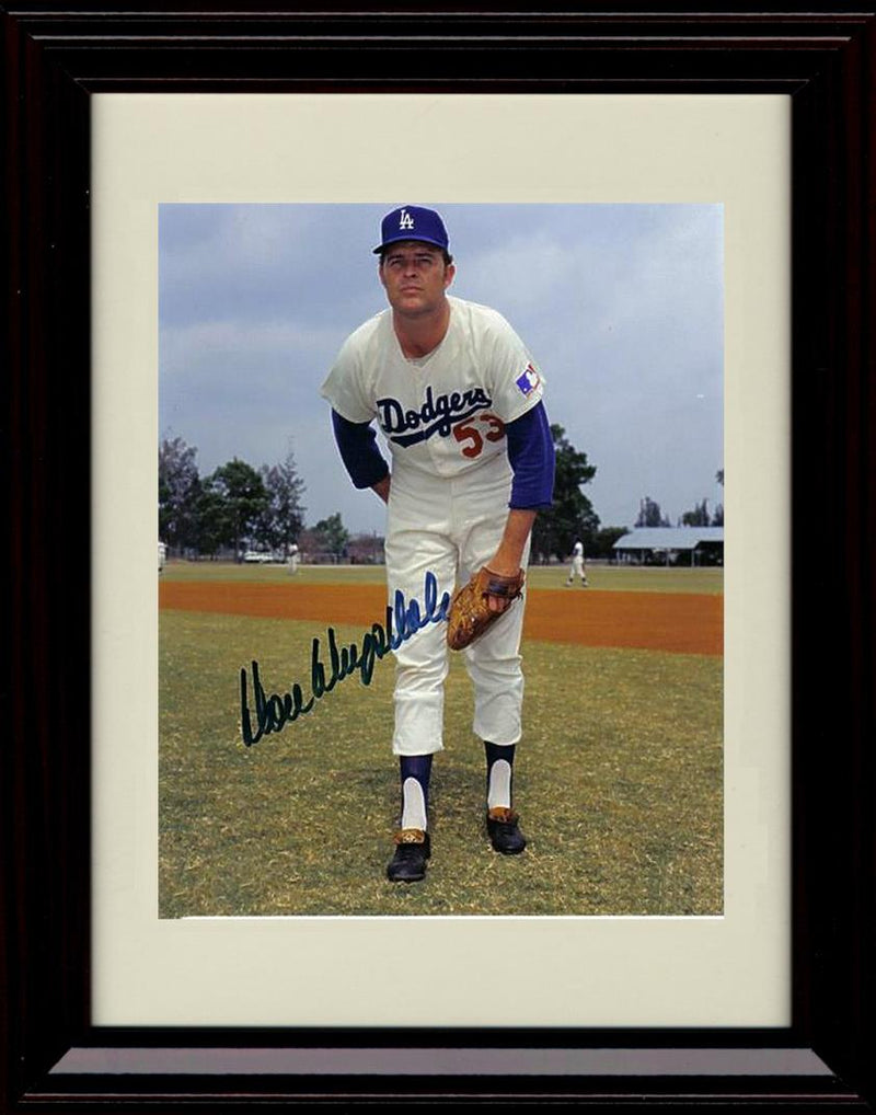 Unframed Don Drysdale - Looking For The Catcher's Sign - Los Angeles Dodgers Autograph Replica Print Unframed Print - Baseball FSP - Unframed   