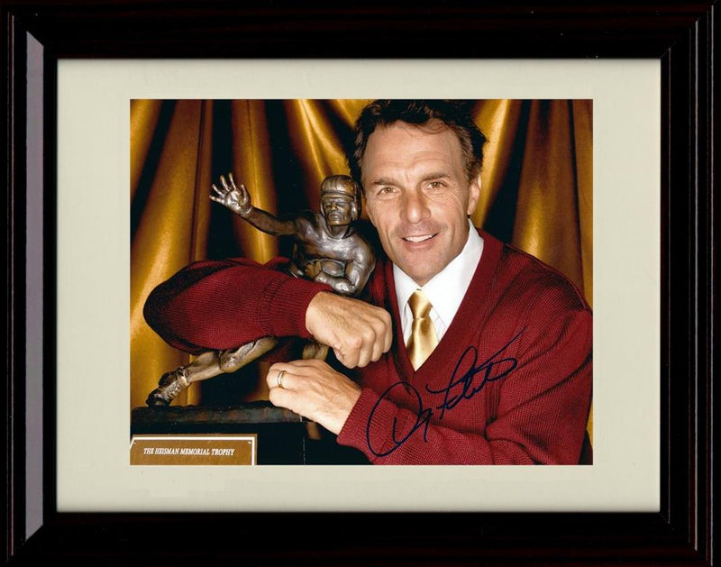 Unframed Doug Flutie Autograph Promo Print - Boston College- Heisman Trophy Unframed Print - College Football FSP - Unframed   