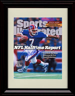 8x10 Framed Doug Flutie - Buffalo Bills Autograph Promo Print - Sports Illustrated Cover Framed Print - Pro Football FSP - Framed   