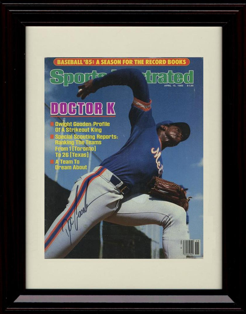 Unframed Dwight Gooden - Sports Illustrated Dr K - New York Mets Autograph Replica Print Unframed Print - Baseball FSP - Unframed   